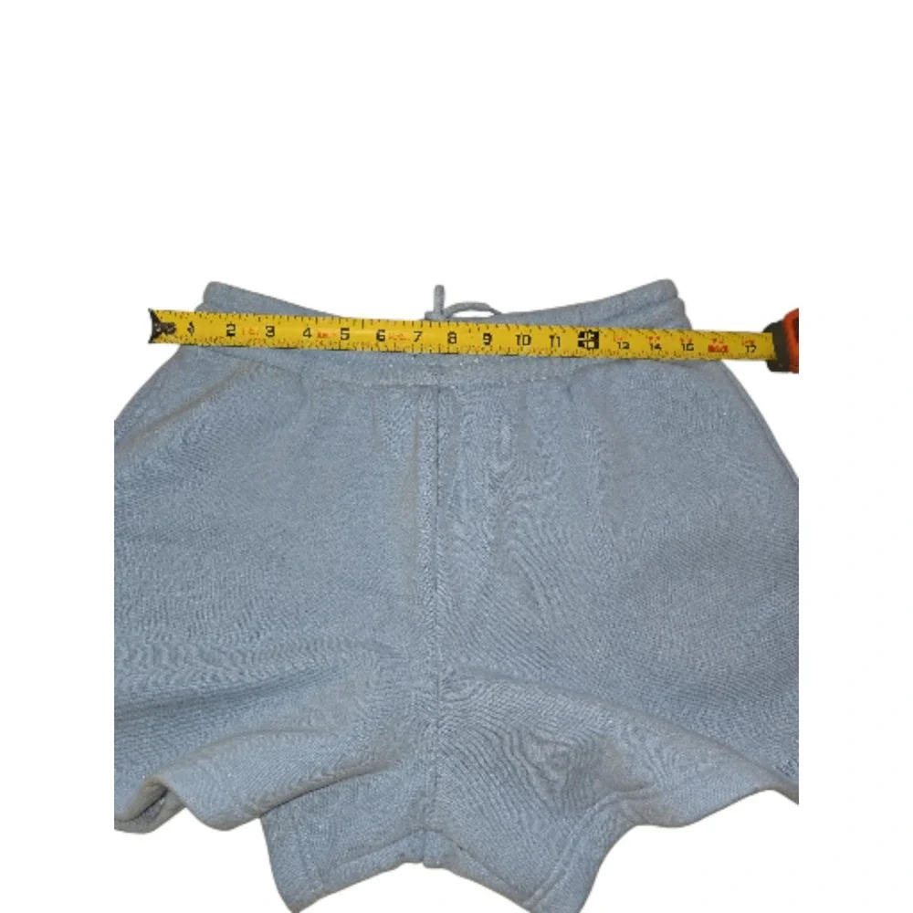 Womens White Fox Large Blue Drawstring Shorts‎ Pockets Clean